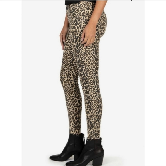 Kut from the Kloth leopard Donna skinny ankle jeans - Picture 9 of 11